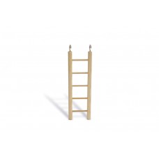 Beeztees Ladder - Vogelspeelgoed - 5 Treden - Hout - 24 cm 24 CM