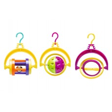 Beeztees Parkietenspeeltje met Clip - Vogelspeelgoed - Assorti - 10x8 cm 