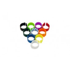 Clickringen mix 10 kleuren - Vogel - 16mm - 100 stuks 16MM