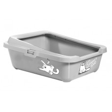 Simons Cat Kattenbak open - Kattenbak - Plastic - Grijs - 43x32x16 cm 43x32x16