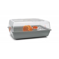 Beeztees Alex - Hamsterkooi - Grijs/Oranje - 58x38x25 cm 58 X 38 X 25 CM