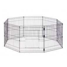 Beeztees Simi - Knaagdier- en konijnenren - XL - met Deur - 8 Panelen - Paneel 58x62 cm - Dia 155 cm 60X70 - DIA. 155 CM