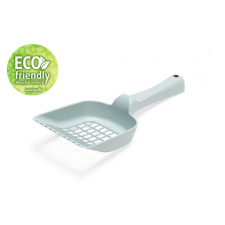 Pixie Eco - Kattenbakschepje -  Gerecycled Plastic - Licht blauw - 26,8x10x5 cm 26.8x10x5