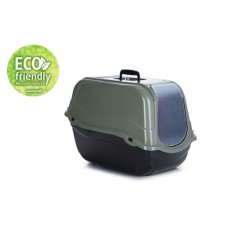 Romeo Eco - Kattenbak - Groen/Zwart - 57x39x41 cm 57X39X41