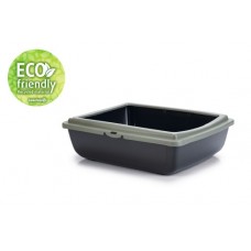 Beeztees Juliet Eco - Kattenbak - Groen/Zwart - 48x38x14 cm 48X38X14