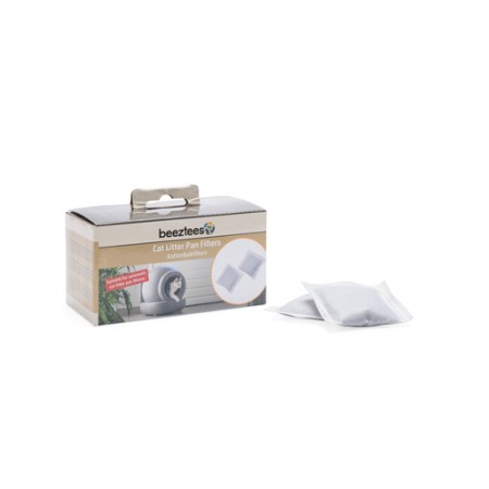 Beeztees Kattenbak Filter Moeza - Automatische kattenbak - 12 stuks 6,5X6,5X1