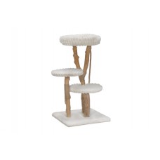 Designed By Lotte Raja - Krabpaal - Hout - Creme - 60x60x114 cm 60X60X114