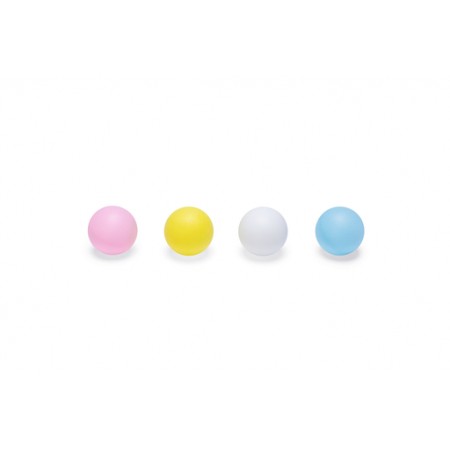 Beeztees Kitten Pingpong Ballen - Kattenspeelgoed - Plastic - Geel, blauw, wit, roze - 4 cm - 4 stuks 4x4x4