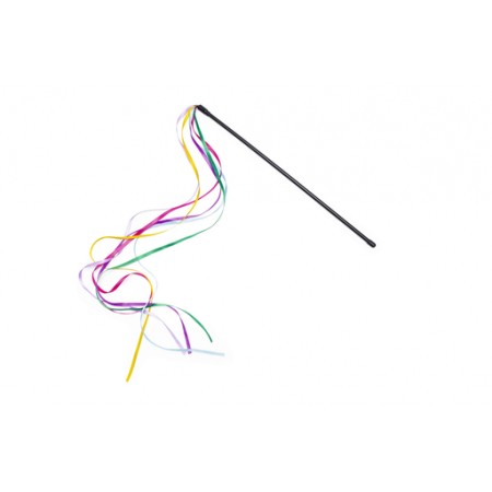 Beeztees Kattenhengel Gekleurd Lint - Kattenspeelgoed - 45 cm 45X0,8X0X8