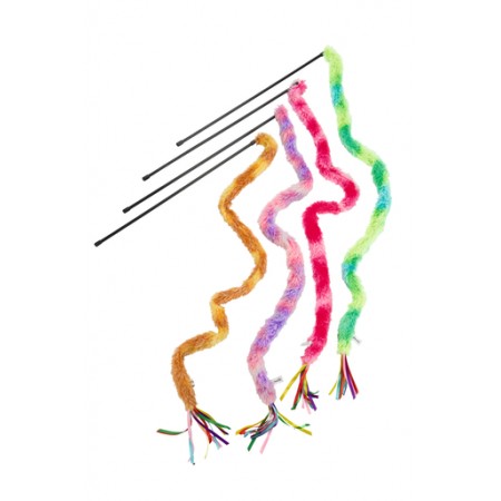 Beeztees Staartjes XL - Kattenhengel - Pluche - Assorti - 50x0,07x0,07 cm 50x0.07x0.07