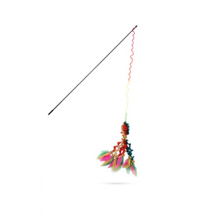 Beeztees Fluweelstaarten - Kattenhengel - 46 cm 46x6.5x2.5