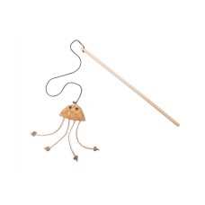 Beeztees Catnip/Matatabi Kattenhengel Octopus Tako - Kattenspeelgoed - Kurk - Bruin - 40x18,5x7 cm 40x18.5x7