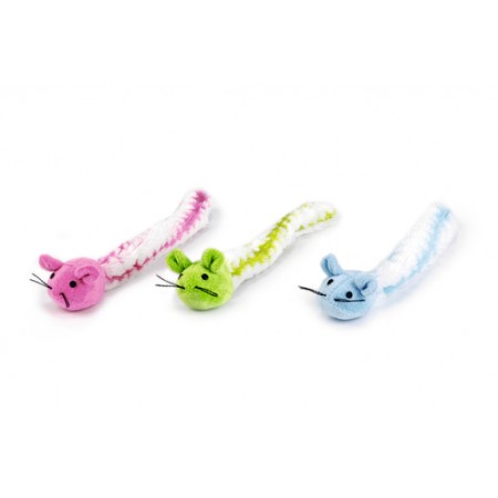 Beeztees Fluffel - Kattenspeelgoed - Pluche - Assorti - 29x6x4 cm 29x6x4