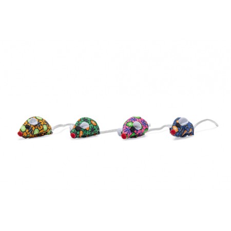Beeztees Muis Jolly - Kattenspeelgoed - Textiel - Assorti - 5x2,5x2,5 cm 5x2.5x2.5