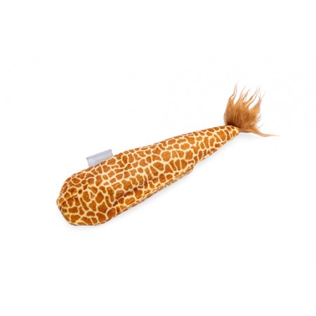 Beeztees  Catnip Jungle Giraf Staart - Kattenspeelgoed - Pluche - Bruin - 30x8x3 cm 30X8X3
