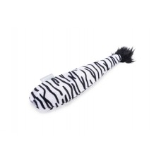 Beeztees Catnip Jungle Zebra Staart - Kattenspeelgoed - Pluche - Zwart/Wit - 30x8x3 cm 30X8X3