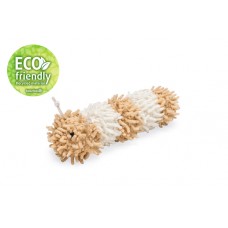 Beeztees Eco Rups Bobba - Kattenspeelgoed - Pluche - 100% Gerecycled - Bruin/Beige - 13x3,5x3,5 cm 13x3.5x3.5