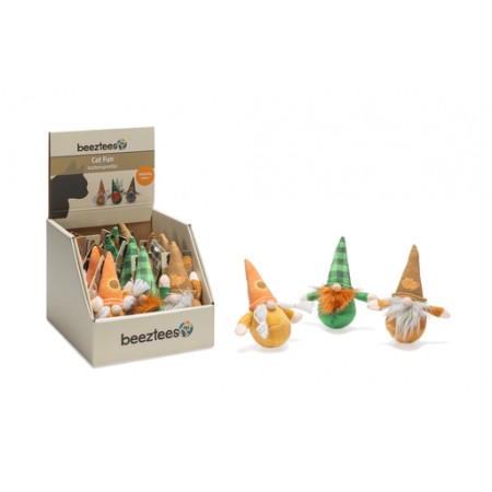 Beeztees Wobbler Kabouter - Kattenspeelgoed - Pluche - Multi - 14x7x6cm 14x7x6