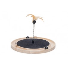 Designed by Lotte Krabspeelgoed Idah - Kattenspeelgoed - Hout - Zwart/Bruin - 39,5x39,5x29 cm 39,5X39,5X29
