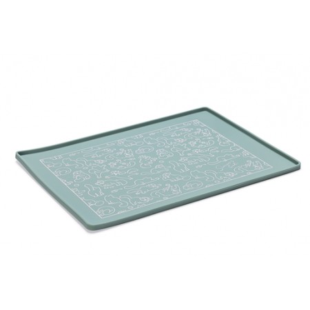 Simons Cat Placemat - Kattenvoerbak - Silicone - Groen - 40x30x1 cm 40x30x1