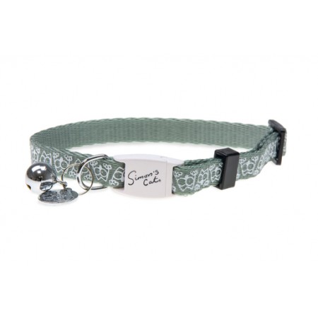 Simons Cat Kattenhalsband - Kattenhalsband - Nylon - Groen - 20-30x1 cm 30x1x0.1