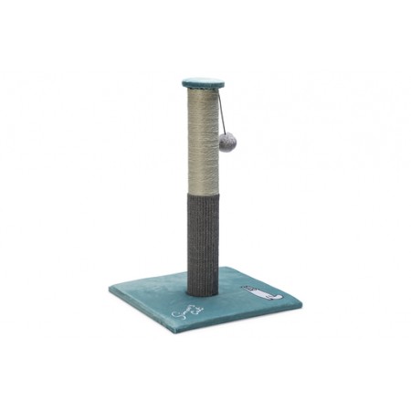 Simons Cat Krabpaal - Krabpalen - Hout/Sisal - Beige/Groen/Grijs - 40x40x60 cm 40x40x60