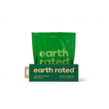 Earth Rated Losse Rollen - Hondenpoepzakjes - Gerecycled Plastic - Neutraal - 300 stuks 33x7x7 Earth Rated Losse Rollen - Hondenpoepzakjes - Gerecycled Plastic - Neutraal - 300 stuks 33x7x7