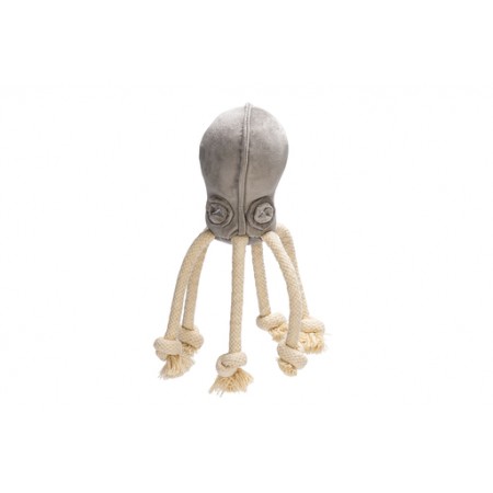 Designed by Lotte Octo Aisha - Hondenspeelgoed - Velvet - Grijs - 15x10x10 cm 15x10x10