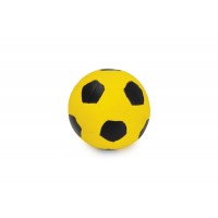 Beeztees Voetbal - Hondenspeelgoed - Zwart/Geel -8,5x8,5x8,5 cm 8.5x8.5x8.5