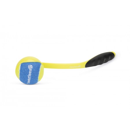 Beeztees Fetch Tennis Ball Launcher - Hondenspeelgoed - Geel - 31 cm 31x7x7 Beeztees Fetch Tennis Ball Launcher - Hondenspeelgoed - Geel - 31 cm 31x7x7