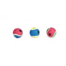 Beeztees Tennisbal met Voetafdruk - Hondenspeelgoed - Assorti - Dia. 6,5 cm 6.5x6.5x6.5