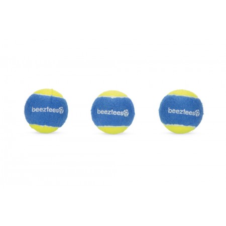 Beeztees Fetch Tennis Ball - Hondenspeelgoed - Blauw/Geel - 6,3 