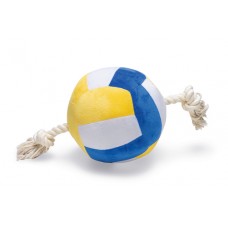 Beeztees Volleybal met Touw - Hondenspeelgoed -  Pluche - Multi - 33x19x19cm 33X19X19CM