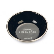 Beeztees Voer- en Drinkbak Roar - Kat - RVS - Zwart -13x13x4 cm - 350 ml 13X13X4