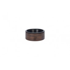 Designed by Lotte Milani - Hondenvoerbak - Hout/RVS - Zwart - 17x17x7 cm - 800 ml 17X17X7