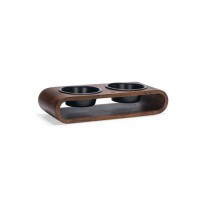 Designed by Lotte Melira - Dinerset Hond - Hout/RVS - Zwart -- 47x19.5x10 cm - 800 ml 47X19,5X10