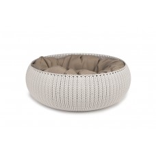 Curver Cozy Pet Bed - Kattenmand - Crème - 50 cm DIA 50 CM, HOOG