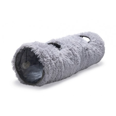 Beeztees Kitten Nona - Kattentunnel - Grijs - 90x25x25 cm 90X25X25CM