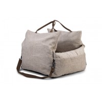 Beeztees Zia - Autostoel Hond - Beige - 55x46x40 cm 55x55x40
