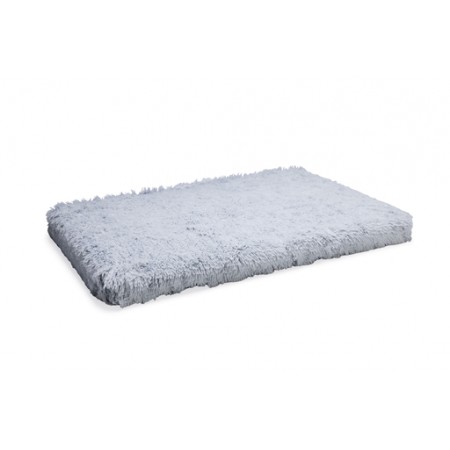 Beeztees Siba - Orthopedisch Hondenkussen - Pluche - Grijs - 100x70x9 cm 100X70X9