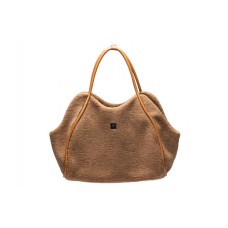 Designed by Lotte Tebby - Draagtas Hond - Cognac  - 43x18x35 cm 43X18X35