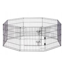 Beeztees Ted - Puppyren - Premium - Met Deur - 8 Stuks - Paneel 60x60 cm - Dia. 155 cm 155x155x60