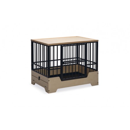 Designed by Lotte Bench Quirine - Hondenbench - Zwart - Metaal/Hout - L - 92x62x76 cm 92x62x76 Designed by Lotte Bench Quirine - Hondenbench - Zwart - Metaal/Hout - L - 92x62x76 cm 92x62x76