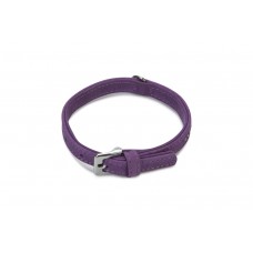 Beeztees Buffalo - Halsband Hond - Leer - Paars - 23-29 cm 23-29