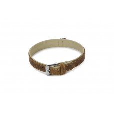 Beeztees Comfort - Halsband Hond - Leer - Bruin - 45 cm x 22 mm 