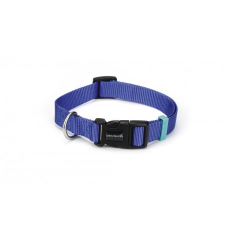 Beeztees Uni - Halsband Hond - Blauw - 20-30 cm x 10 mm 20-30 CM