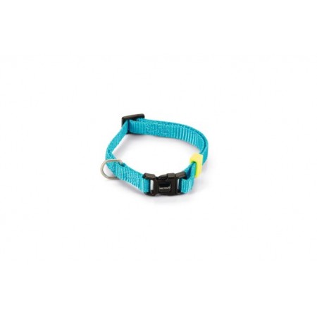 Beeztees Uni - Halsband Hond - Nylon - Licht Blauw - 20-30cmx10mm 20-30 CM X 10 MM