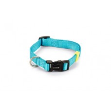 Beeztees Uni - Halsband Hond - Nylon - Licht Blauw - 26-40cmx15mm 26 - 40 CM X 15 MM