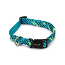 Beeztees Memphis - Halsband Hond - Nylon - Licht Blauw - 48-70cmx25mm 48 - 70 CM X 25 MM
