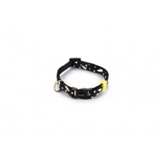 Beeztees Thunder - Halsband Hond - Nylon - Zwart - 20-30cmx10mm 20-30 CM X 10 MM